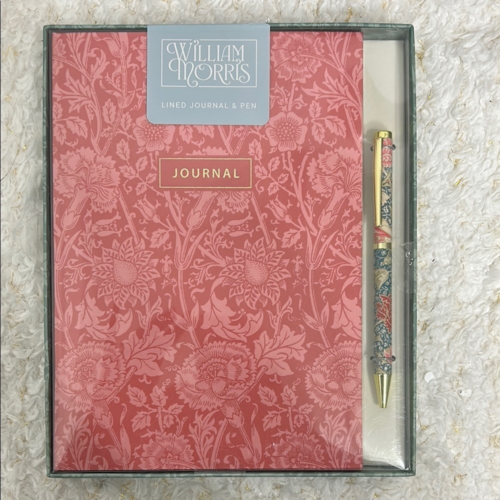 William Morris‎ Pink Journal and Pen Set